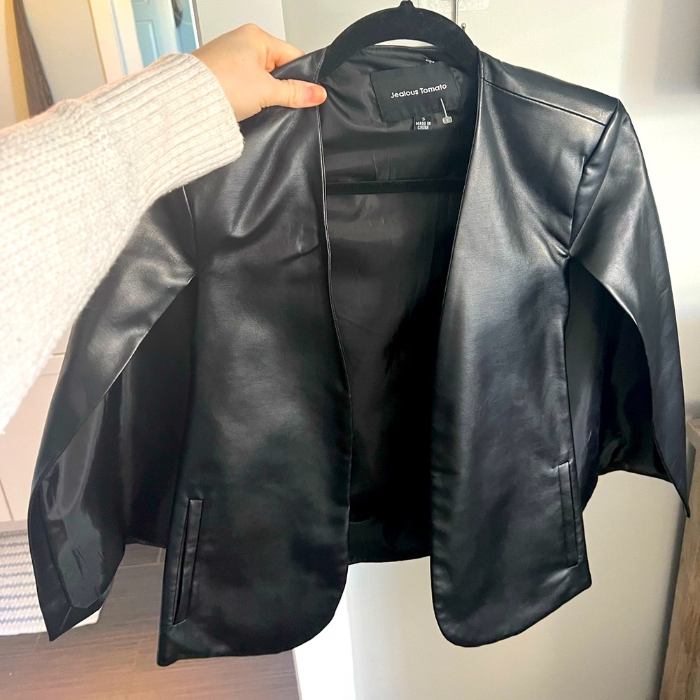 Leather cape